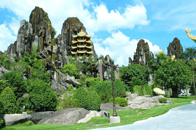 Da Nang and Hoi An City tour with local foods taste - Stop 5: Marble Mountains (Ngu Hanh Son) and the 100-step reality