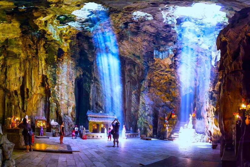 Da Nang: Marble Mountains And Son Tra Peninsula Exploration - Marble Mountains: Pagoda, Caves, and the Am Phu Heaven-and-Hell Visual