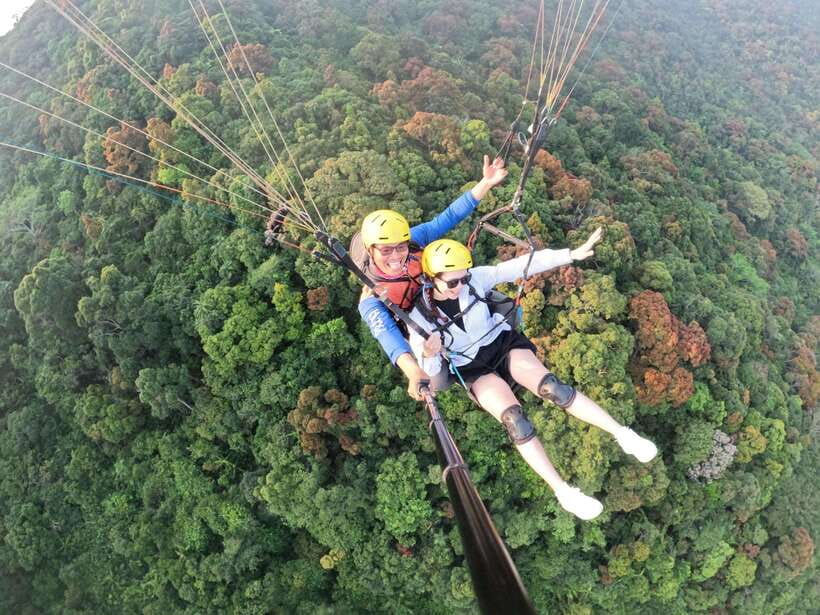 Da Nang Private paragliding experience on Monkey Mountain - The Ride to Monkey Mountain and the Gear Check (Harness, Helmet, GoPro)