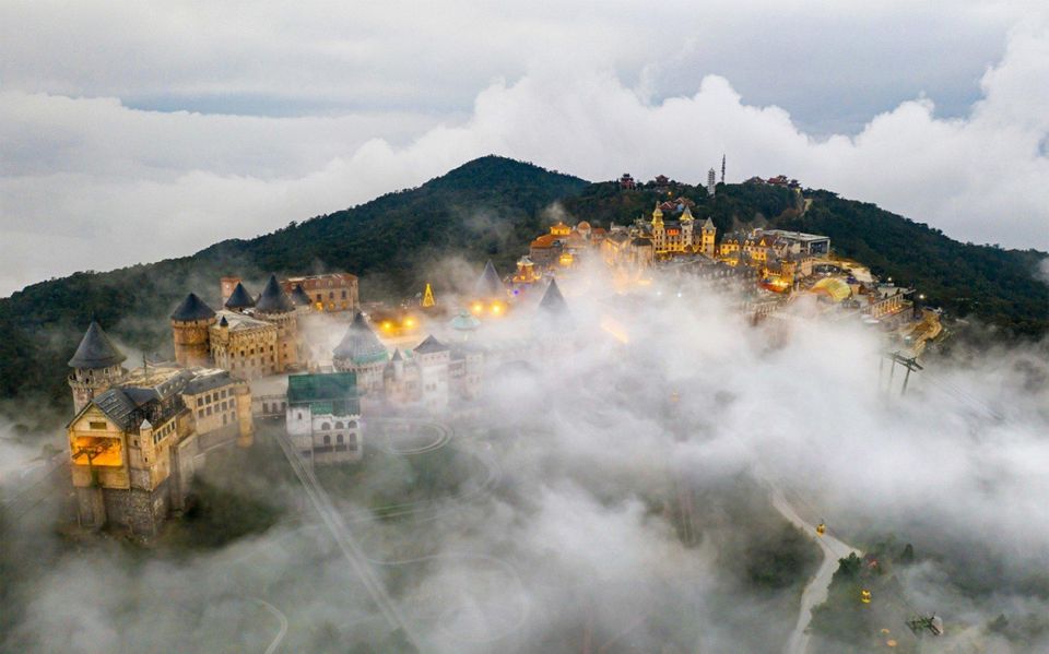 From Da Nang/Hoi An: Ba Na Hills Golden Bridge small group - French Village: a European postcard built in the hills