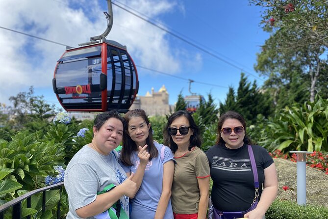Full-Day Private Tour in Golden Bridge and Ba Na Hills - The middle level plan: flower garden, pagoda, and optional wine cellar