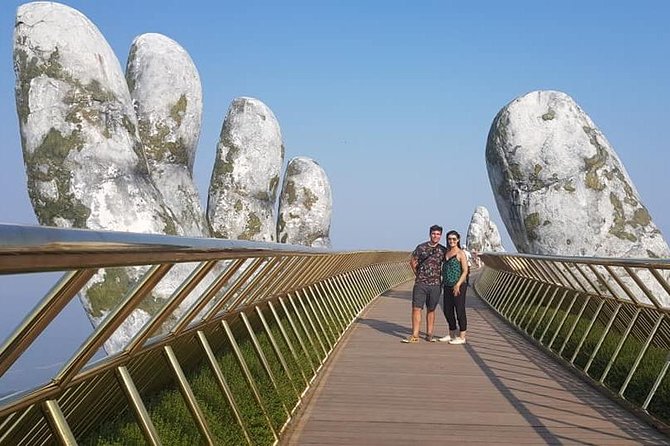 GOLDEN BRIDGE BA NA HILLS - CABLE CAR & Da Nang City PRIVATE TOUR - Marble Mountains: Elevator Up, Caves Down, Temples in Between