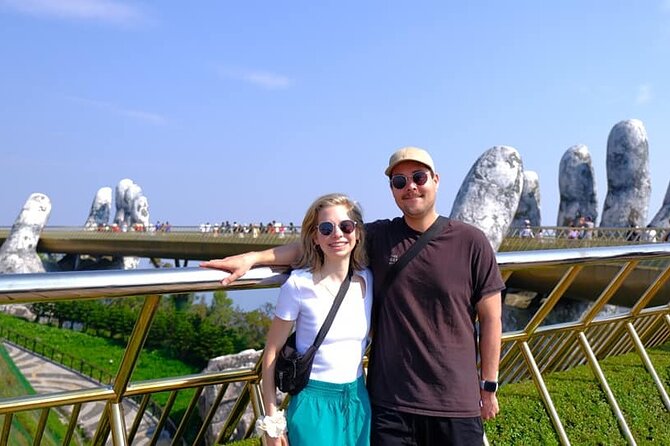 Golden Bridge & Ba Na Hills & Marble Mountain Private Tour - Marble Mountains: caves, temples, and working workshops