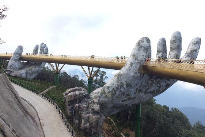 Golden Bridge-Marble Mountain-Hoi An City -Boat Ride-Night Market - Lunch at Ba Na: Buffet Break That Keeps the Day Moving