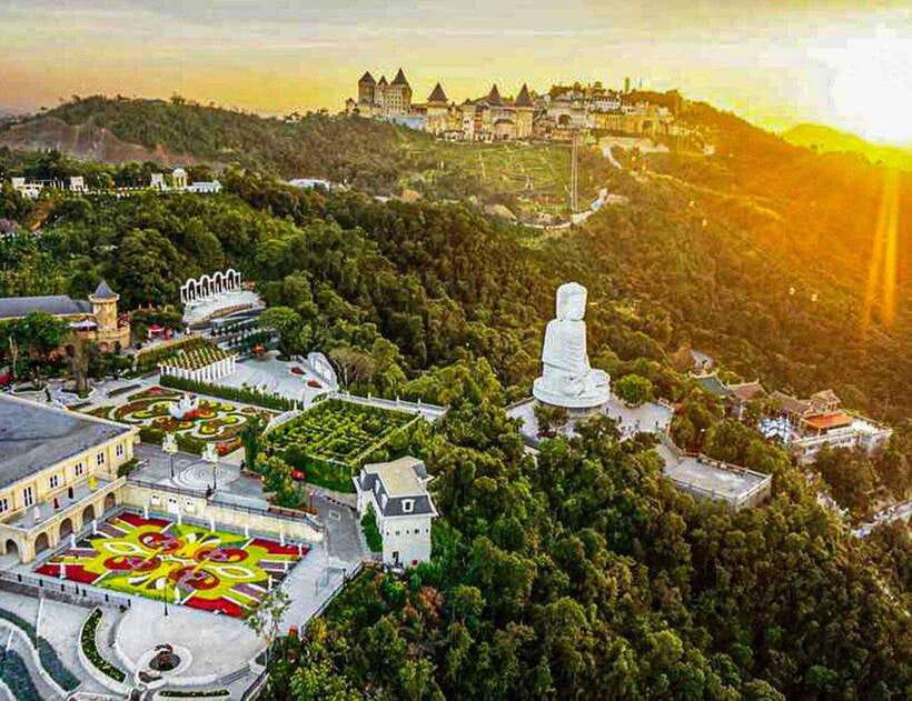 Hoi An/Da Nang: Ba Na Hills and Golden Bridge Afternoon Tour - French village and French Square: when the theme is the point