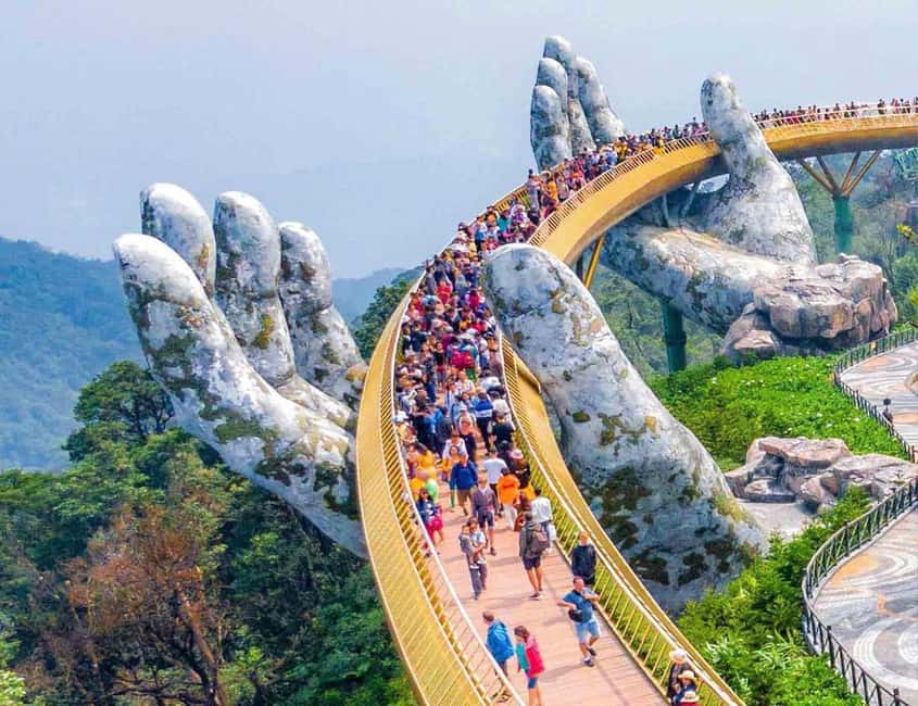 Hoi An/DaNang: Private Car Marble Mountain & Golden Bridge - One Car, Two Icons: Marble Mountains + Bà Nà Hills in a Single Day