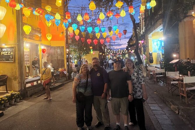 Lady Buddha statue- Marble Mountains- Coconut Jungle- Hoi An City - Japanese Covered Bridge, Tan Ky House, and the assembly halls that explain Hoi An