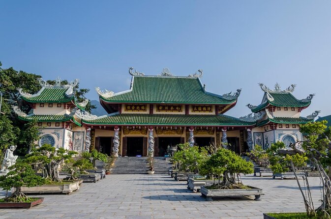 Marble Mountains And Son Tra Peninsula Half-day Tour - Huyen Khong Cave: the temple-cave experience and Heaven-and-Hell artwork