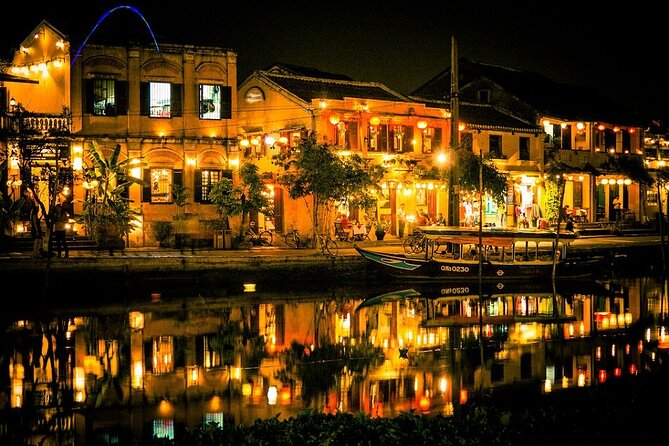 Marble Mountains - Hoi An Ancient Town Afternoon Tours FROM DANANG(15H30-21H) - Hoi An after dark: Japanese Bridge, Hoai River walking, and lantern energy