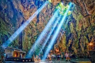 Monkey mountain-Huge Lady Buddha-Marble mountains & Am Phu caves - Marble Mountains and Am Phu Caves: Stairs, Shadows, and Real Wonder