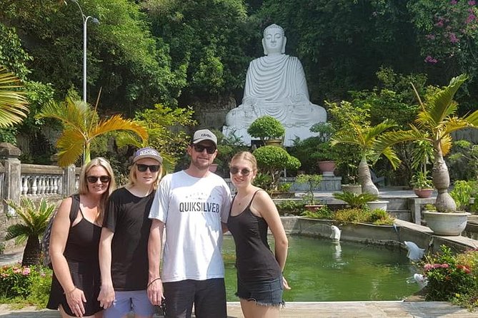 PRIVATE TOUR at Marble Mountains - Am Phu Cave & Monkey Mountain - Son Tra Mountain and the Lady Buddha statue on Linh Ung Pagoda