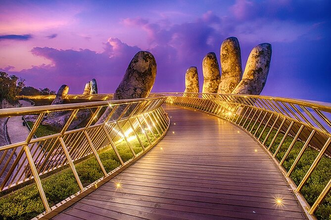 Sunrise My Son-Golden Bridge-Dragon Bridge Show & Seafood Meals - What this Da Nang tour really feels like